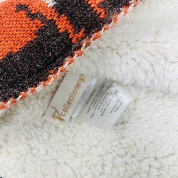Collection Eighteen Infinity Knit & Fleece Scarf Foxes Brown Orange Soft 14x14” - Picture 3 of 8